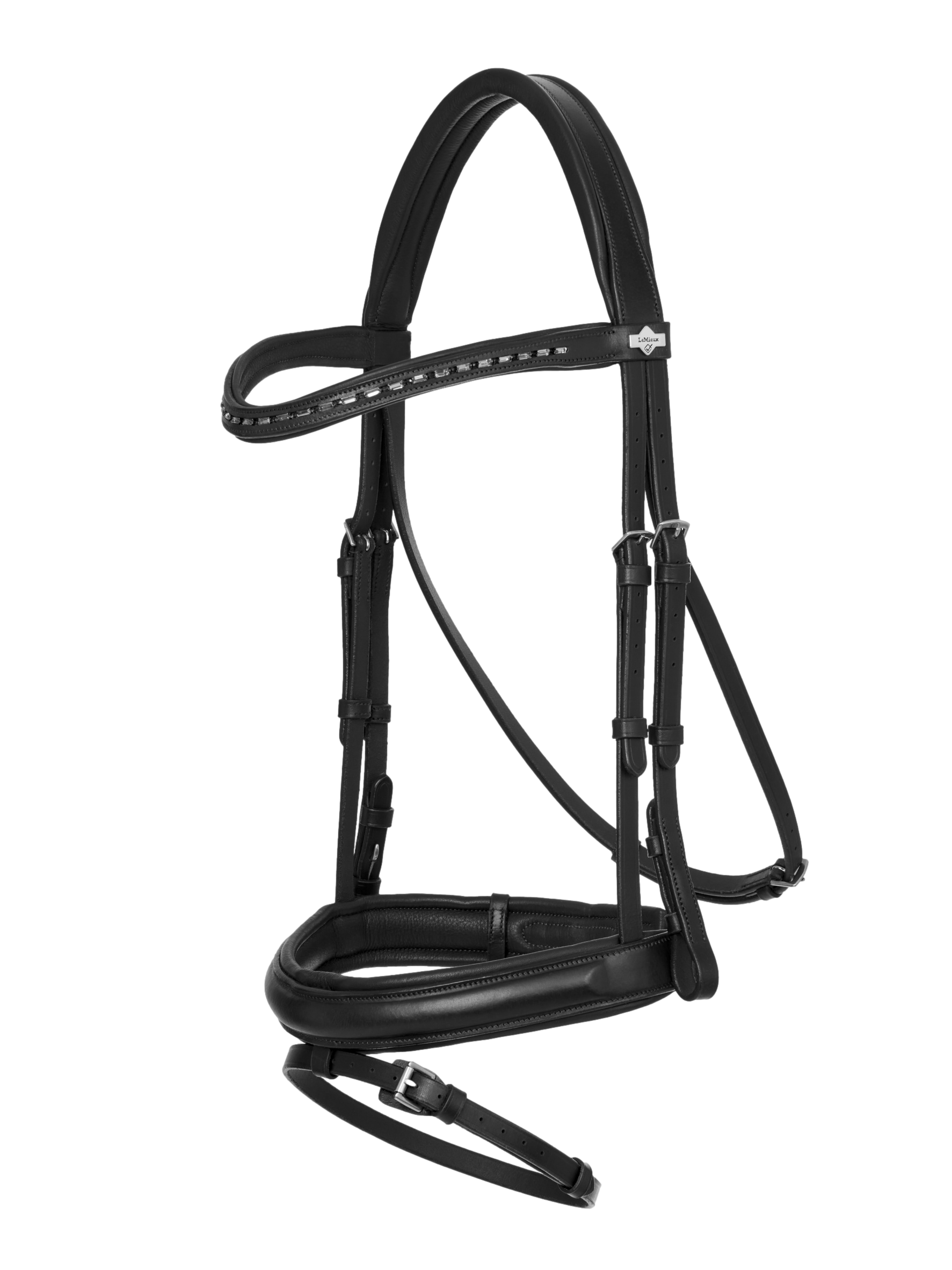 Bridão de dressage LeMieux Arika Preto / prata