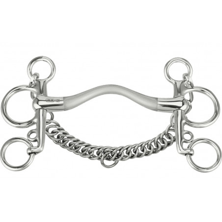 Mors pelham Sprenger Satinox passagem de língua