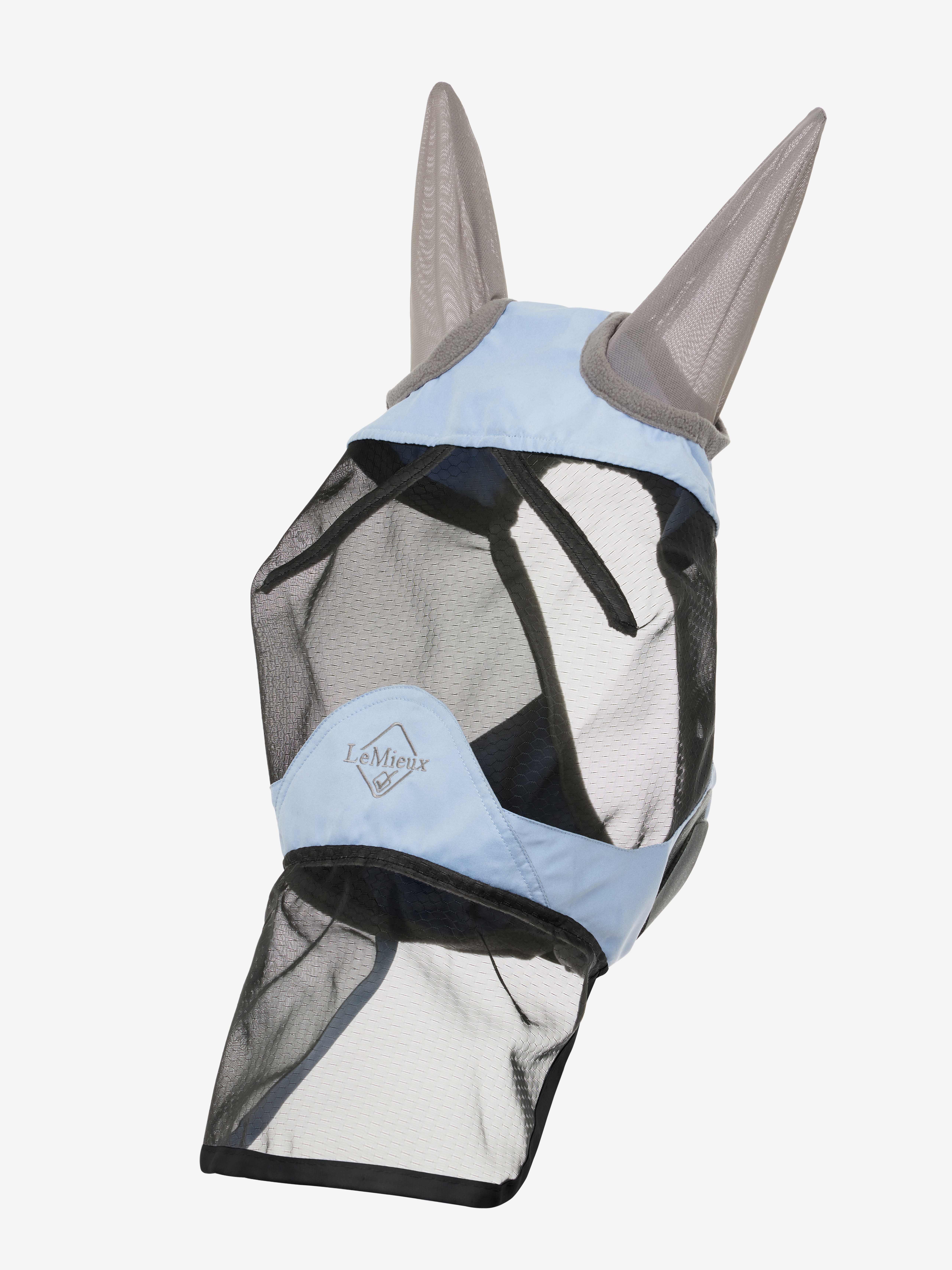 Máscara anti-moscas LeMieux Visor-Tek completa Névoa Azul