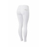 Calça de equitação com grip integral Meghan B Vertigo cintura alta feminina - Branco
