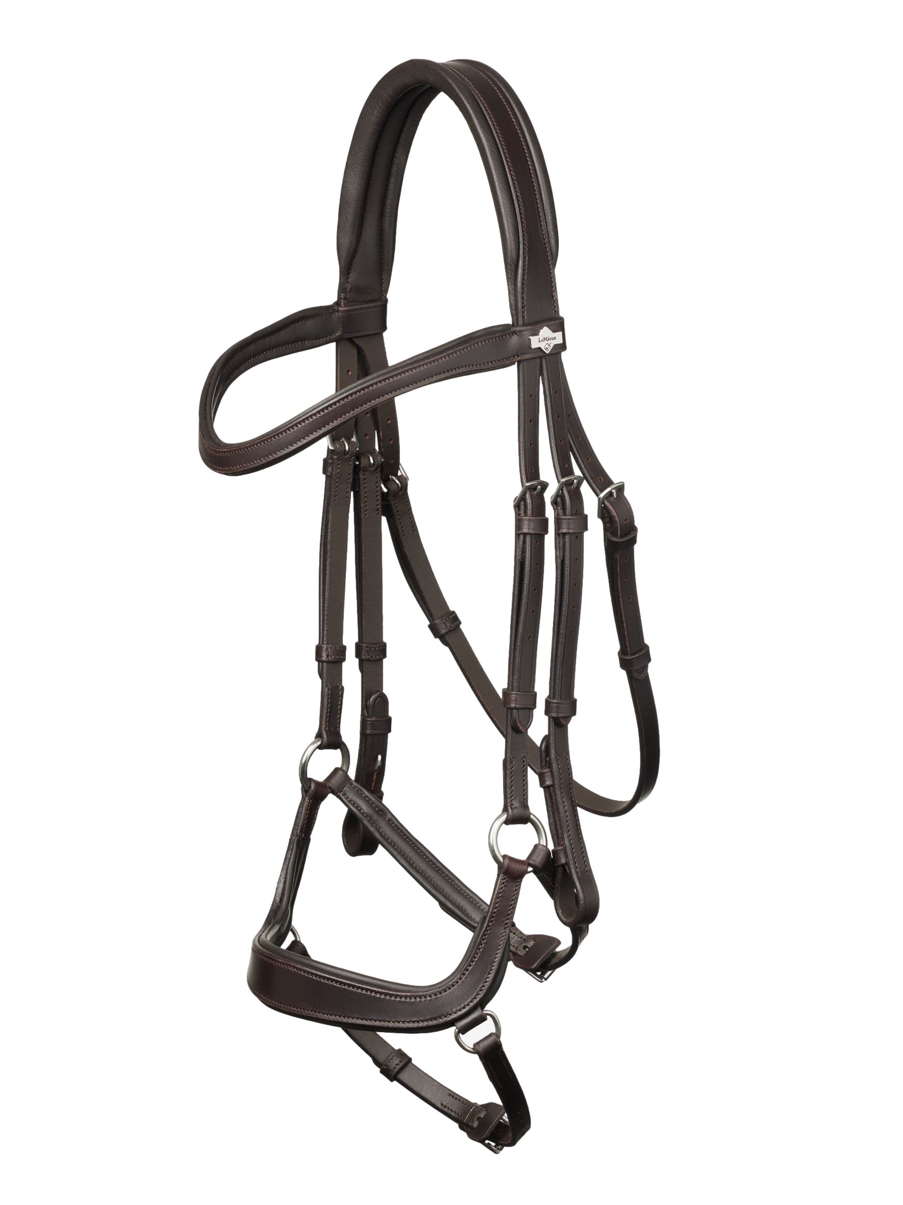 Bridon LeMieux Arika focinheira alemã Castanho / prateado Bridon LeMieux Arika focinheira alemã Castanho / prateado