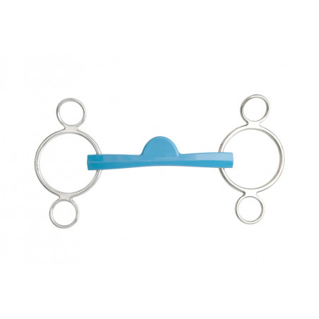 Mors ajustável Metalab Flexi 3 argolas meia-lua