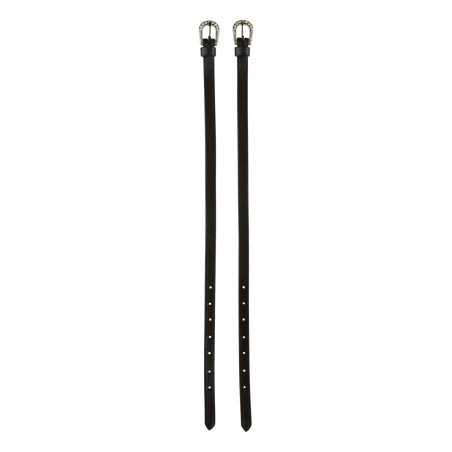 Tiras de esporas Marseille Horze fivela com strass