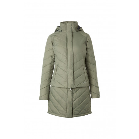 Casaco acolchoado Aurora Horze feminino com saia removível