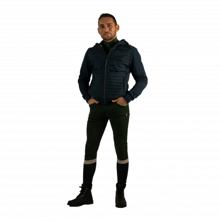 Casaco masculino bimatéria com fecho Sauvo Flags & Cup