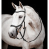 Bridão Horseware Micklem 2 Competition com rédeas de borracha - Preto