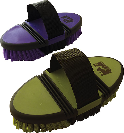 Escova de nylon Hippotonic Softgrip flexível Violeta / preto