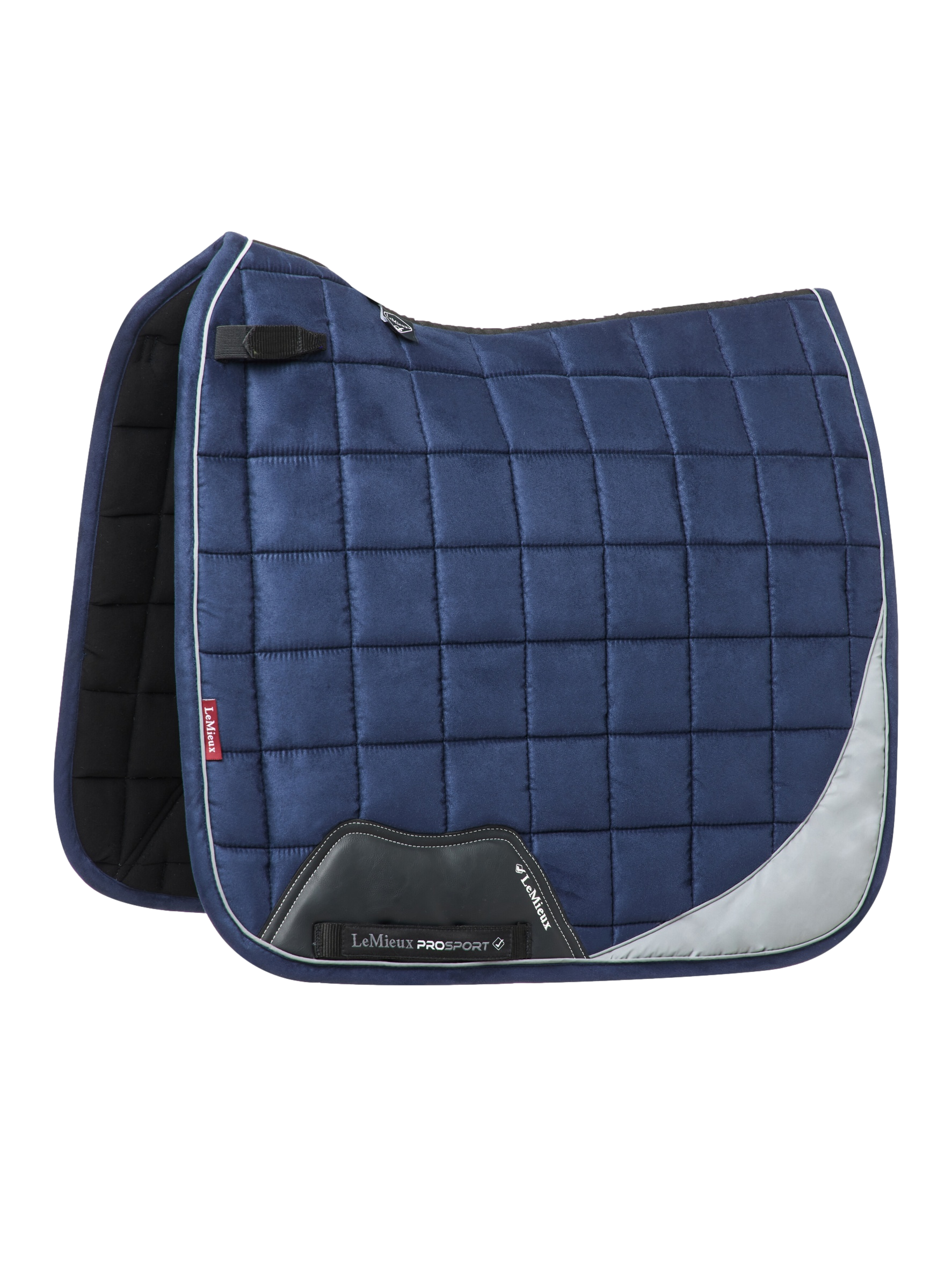 LeMieux Suede Dressage Square Reflective Azul-marinho