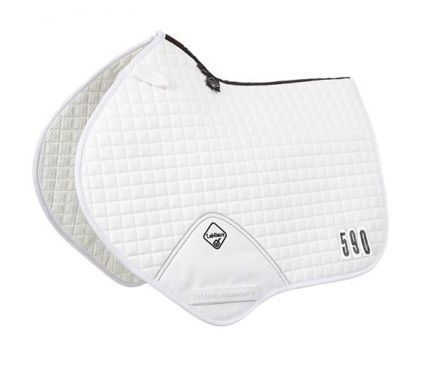 Tapis LeMieux de competição close contact square - algodão Branco modelo antigo Tapis LeMieux de competição close contact square - algodão Branco modelo antigo