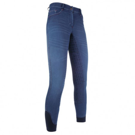 Calça Summer Denim Easy fundo 3/4 em silicone HKM