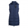 Colete acolchoado longo sem mangas Misty HKM - Azul escuro