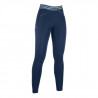 Legging Pull on com fundo integral em silicone HKM - Azul escuro