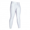 Calça masculina esportiva com reforços em tecido HKM - Branco