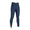 Calça Lyon com fundo integral em silicone HKM - Azul escuro
