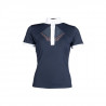 Polo de competição Kayla HKM - Azul escuro