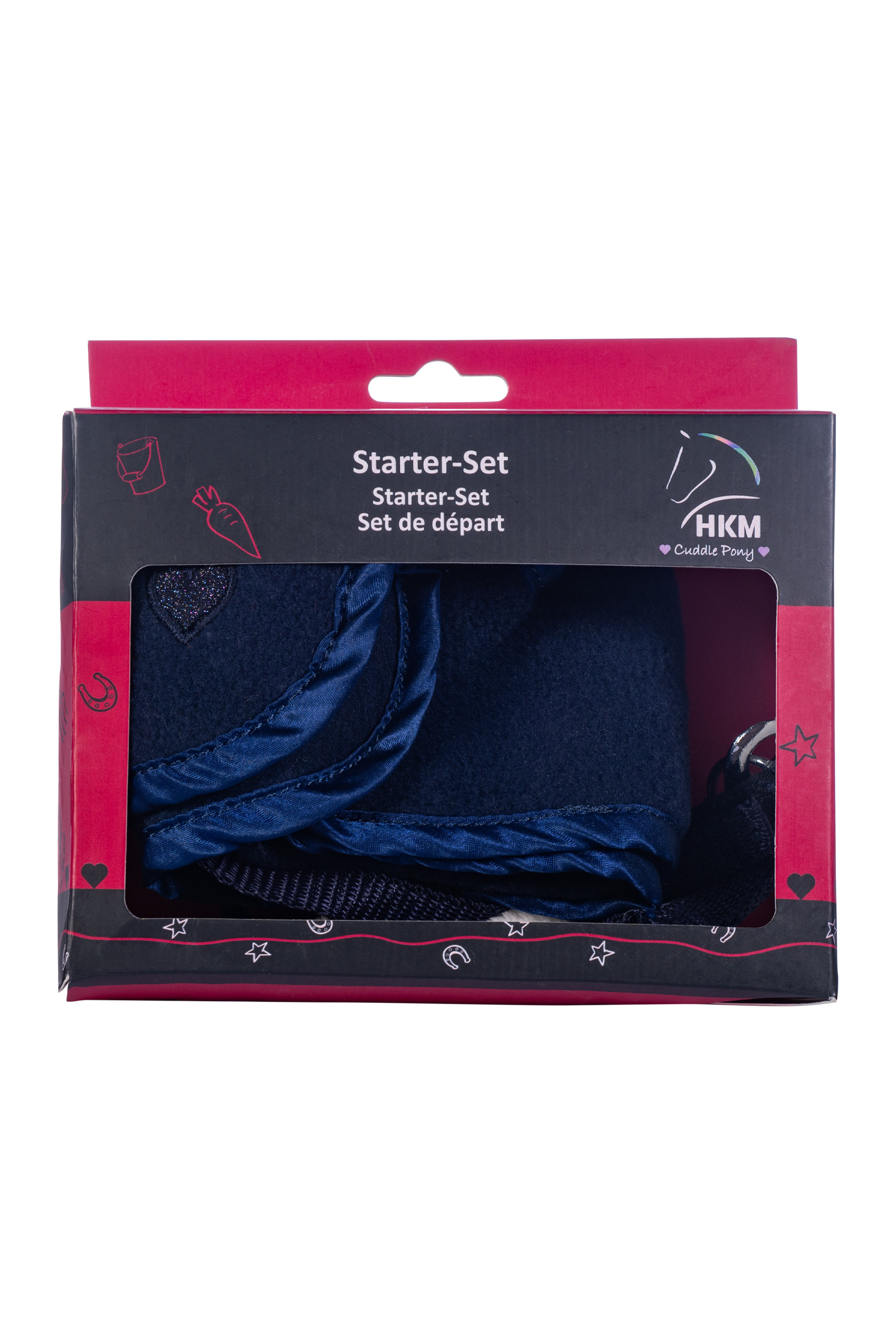 Conjunto inicial Cuddle Pony HKM Vermelho