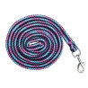 Corda Funny Horses com mosquetão HKM - Azul escuro, azul, rosa escuro
