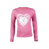 Polo de mangas compridas Horse Spirit HKM - Rosa