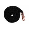 Longe Berry com mosquetão antipânico HKM - Preto / dourado rosa
