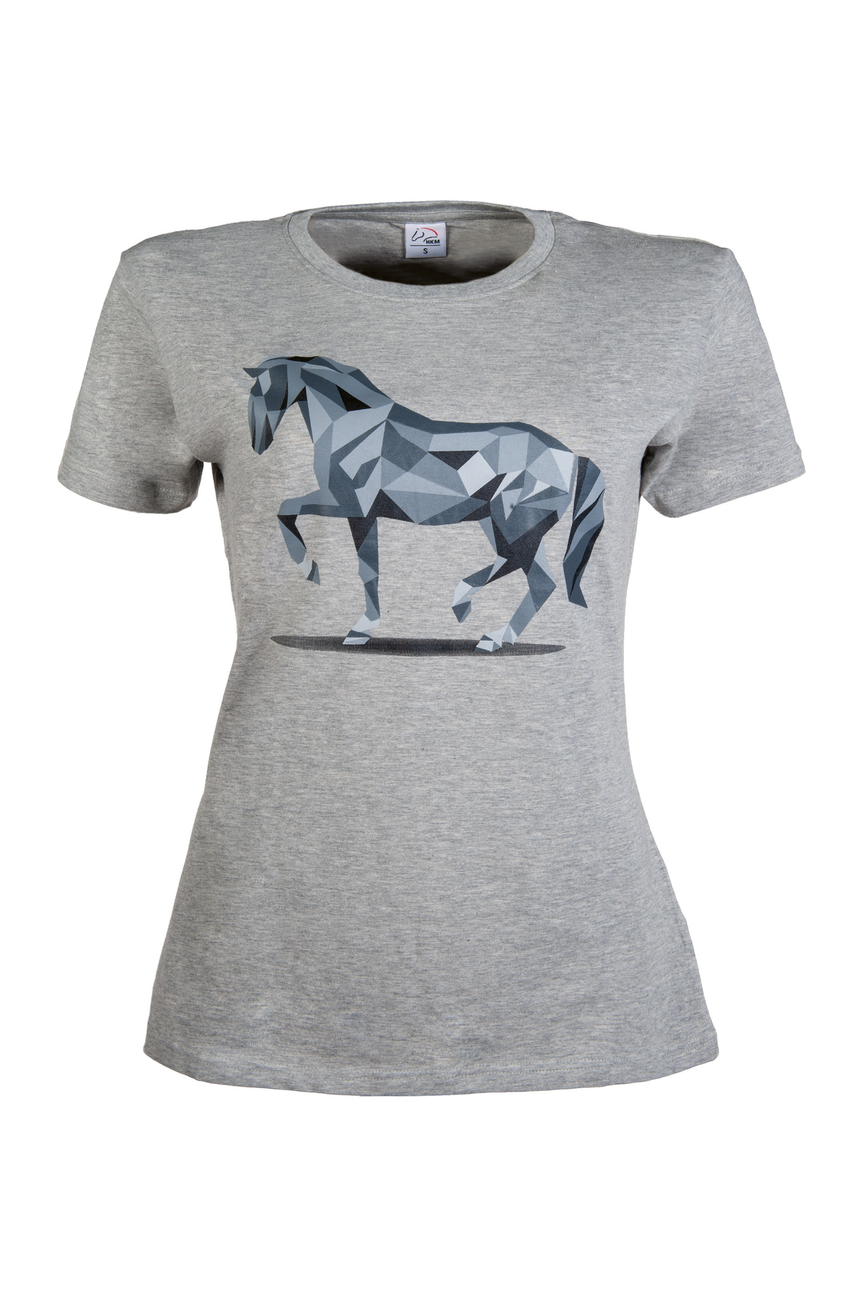 Camiseta Gráfica Cavalo HKM Cinza claro / mescla Cinzento