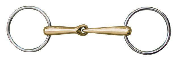 Mors Anatomic 18 mm maillechort anéis inox HKM