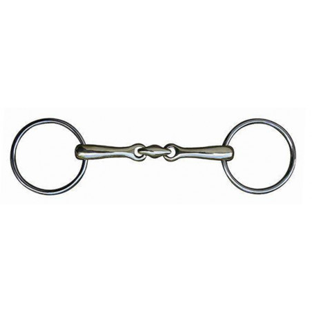 Mors em inox duplo quebrado 14 mm HKM