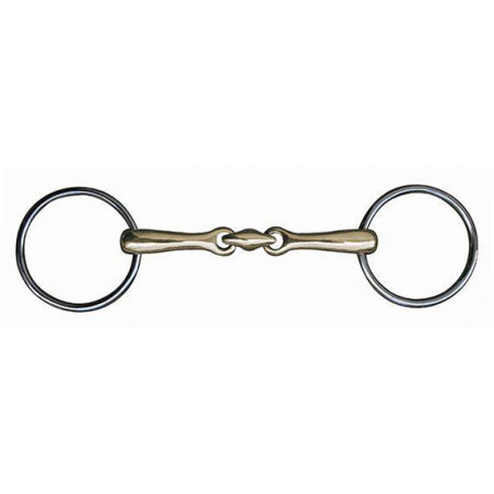 Mors em maillechort dupla rutura 14 mm HKM