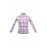 Camiseta funcional Hearts Kids HKM - Branco / rosa vivo