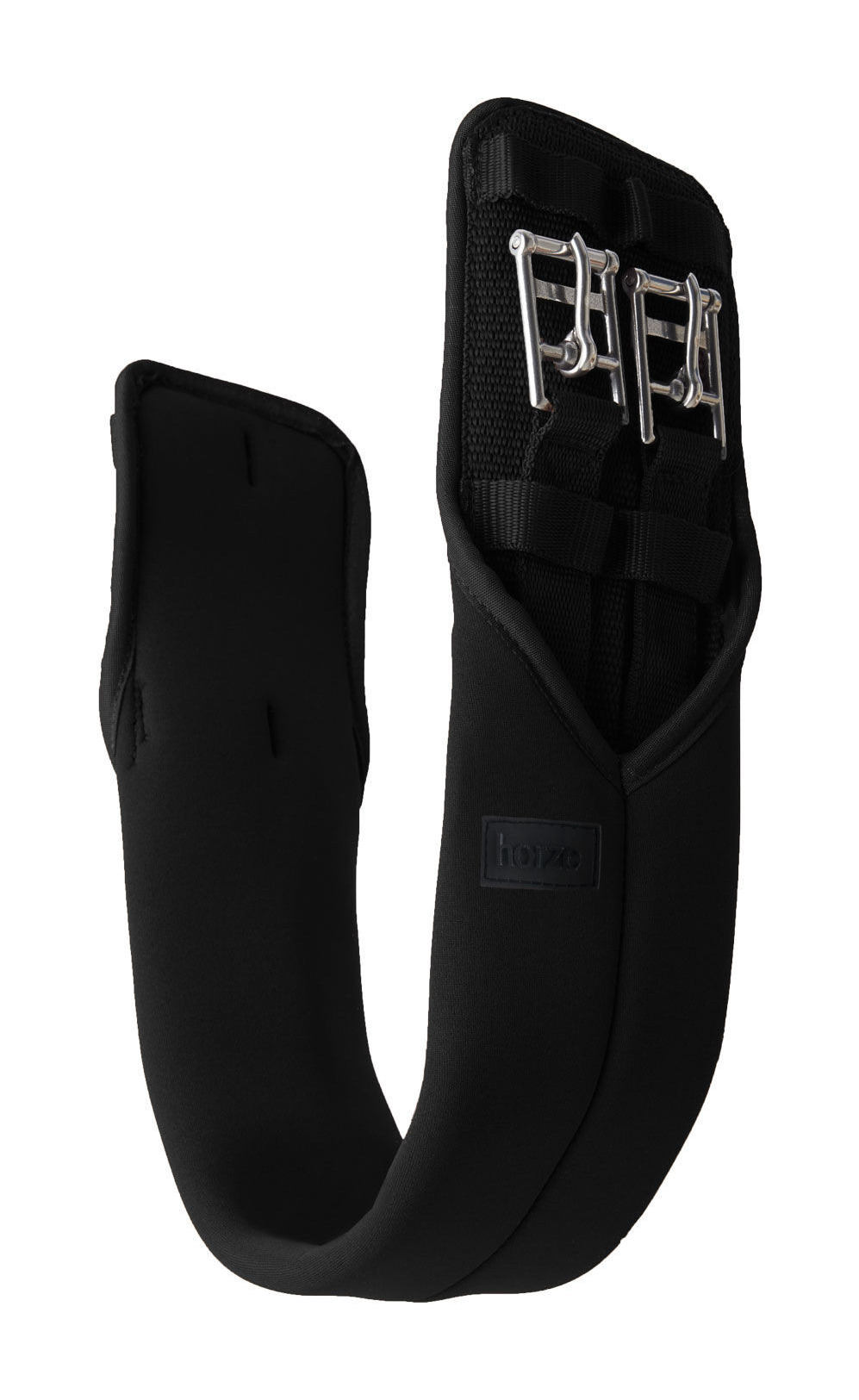 Cilha reta Neoprene Kazan sem elástico Horze Preto