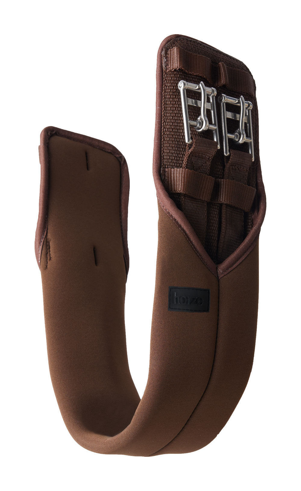 Cilha reta Neoprene Kazan sem elástico Horze Preto