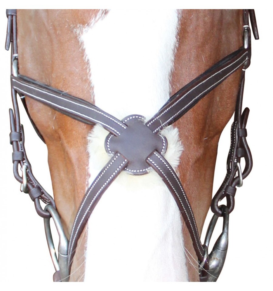 Bridon Cabourg Croisé Privilege Equitation Noir Bridon Cabourg Croisé Privilege Equitation Noir