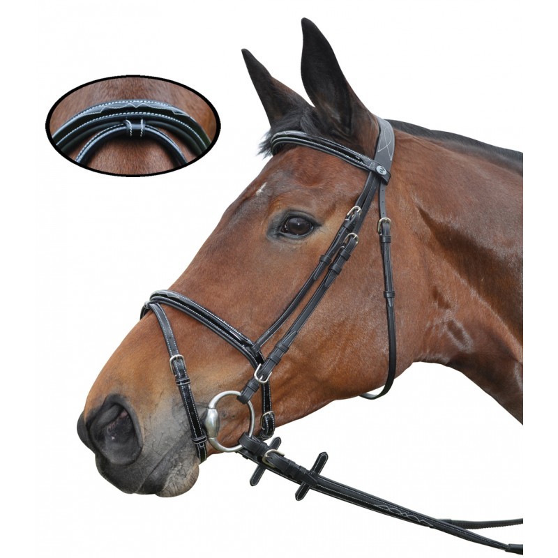 Bridão Nice Combinado Privilégio Equitação Preto