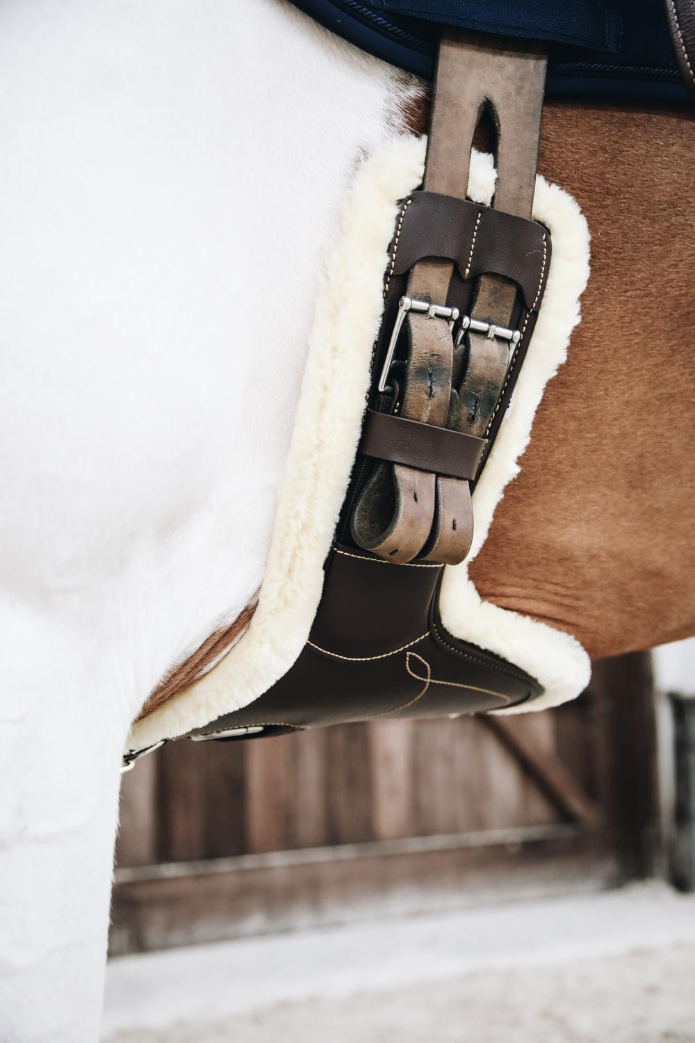 Cilhadura de peito curta com lã Kentucky Castanho Cilhadura de peito curta com lã Kentucky Castanho