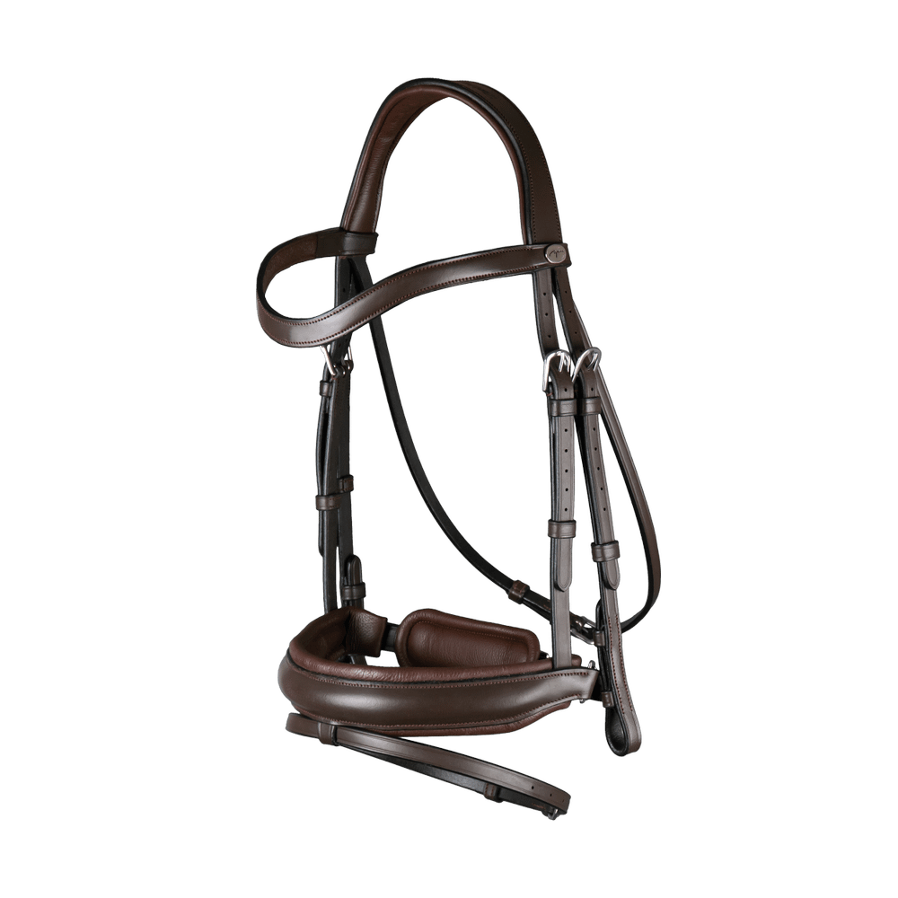 Bridão Noseband Combinado Largo Working By Dy'on Castanho Bridão Noseband Combinado Largo Working By Dy'on Castanho