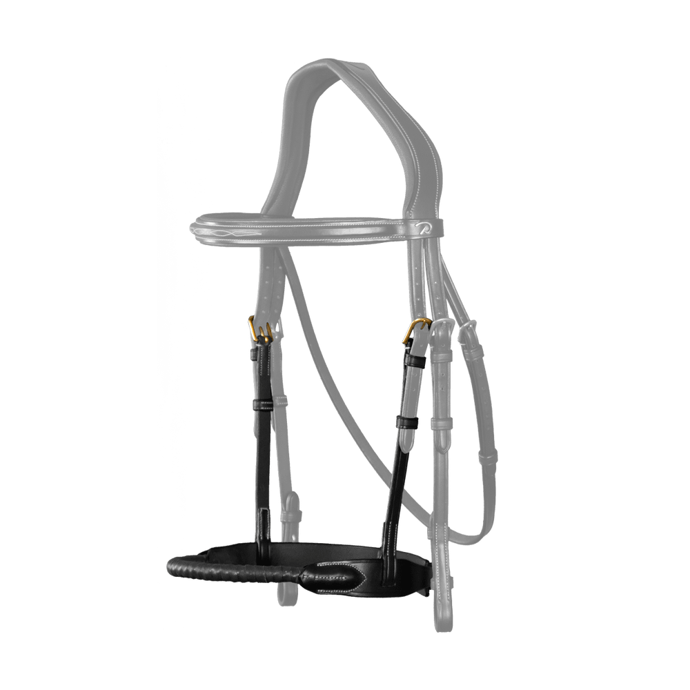 Muserola em Corda Revestida de Couro D Collection by Dy'on Preto