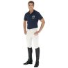 Calça Básica masculina com barra em lycra - Azul-marinho