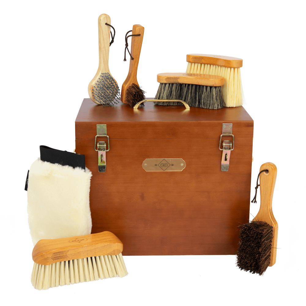 Conjunto Caixa de limpeza Grooming Deluxe by Kentucky Castanho Conjunto Caixa de limpeza Grooming Deluxe by Kentucky Castanho