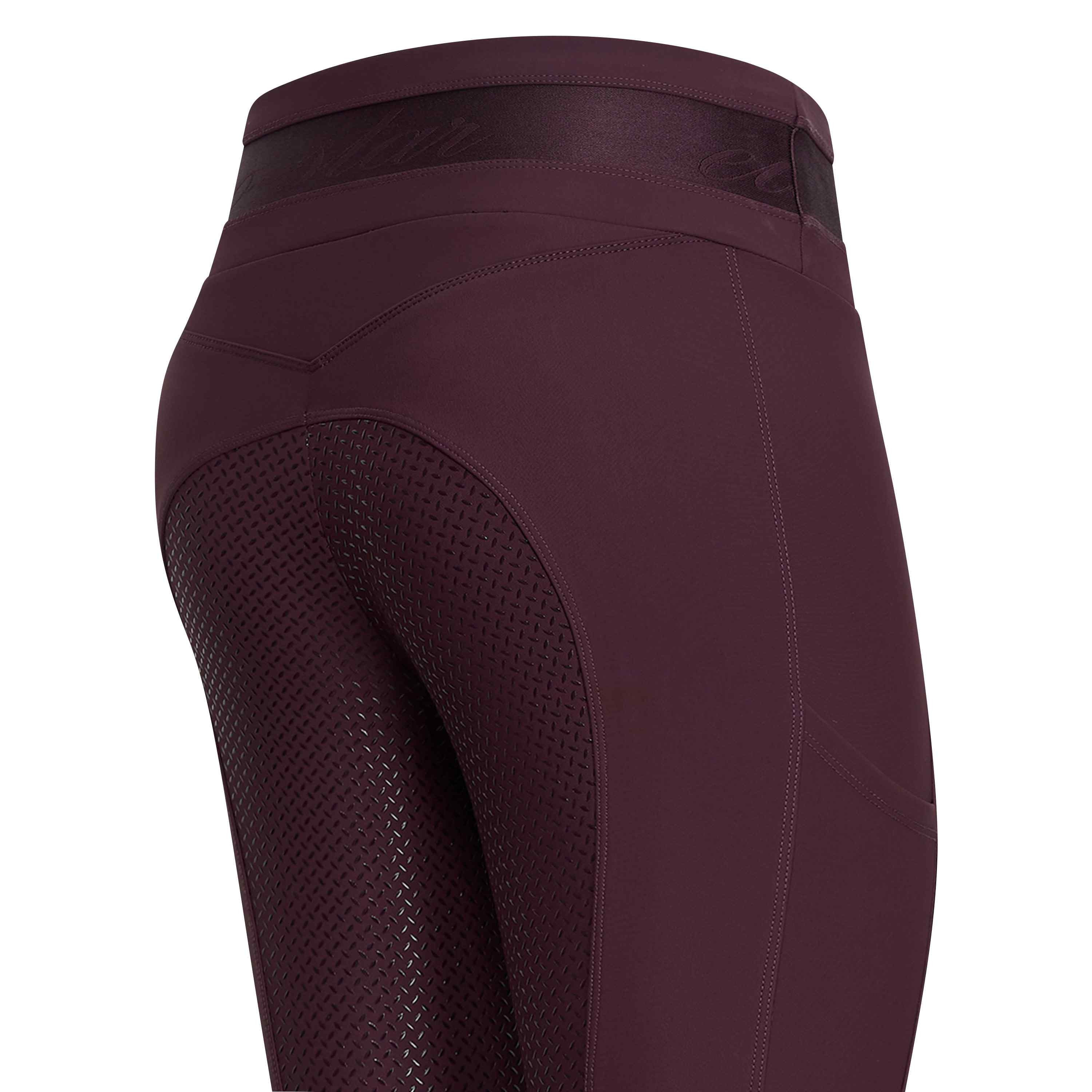 Legging de equitação Euro-Star Impress FullGrip Rosa negra Bord&amp;amp;amp;amp;amp;ocirc;