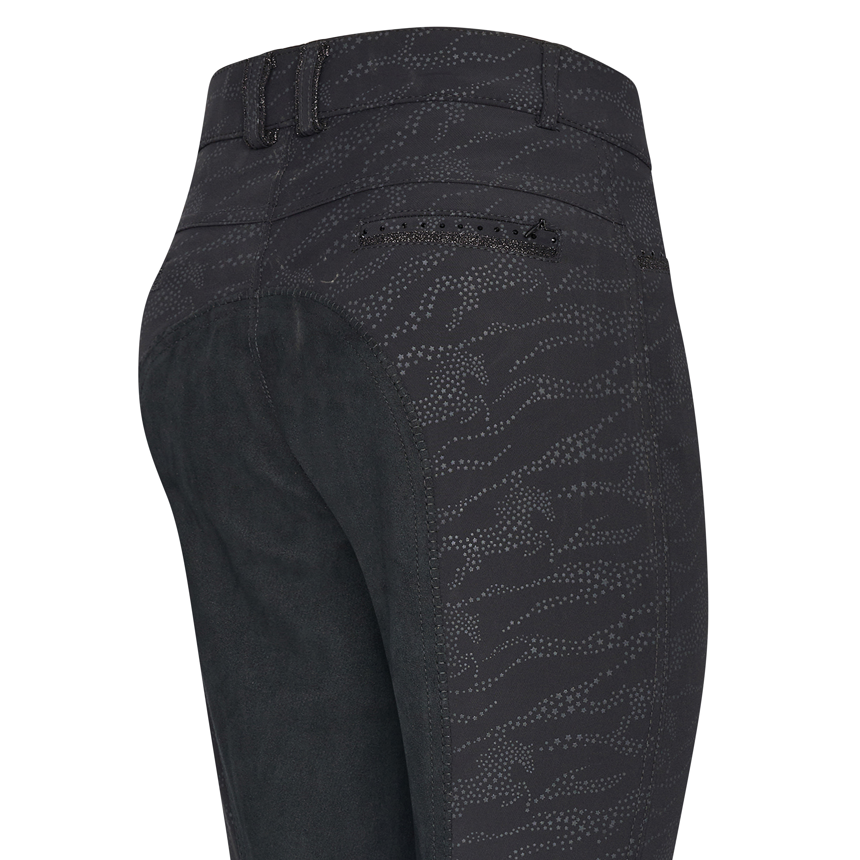 Calça de equitação Imperial Riding El Capone AOP Full Zebra negra Preto