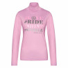 Camisola de gola alta Imperial Riding Hashtag - Floração rosa
