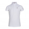 Camisa de concurso Kingsland Classic de mangas curtas Júnior Meninas - Branco