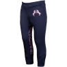 Legging HKM Pink Pony com reforços de silicone - Azul escuro