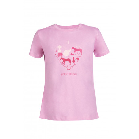 T-shirt infantil HKM Eu amo equitação