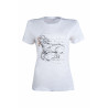 Camiseta HKM Cavalo Geométrico - Branco