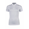 Polo técnico HKM Nelly de mangas curtas - Branco