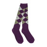 Meias Dublin Argyle - Violeta / cinza acinzentado