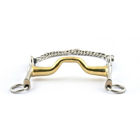 Mors de embocadura Jump'In ramos pequenos com passagem de língua