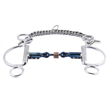 Mors Felipe Jump'In aço azul com argolas de cobre