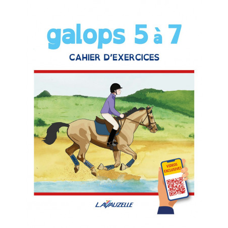 Caderno de exercícios galopes 5 a 7 com vídeos Lavauzelle