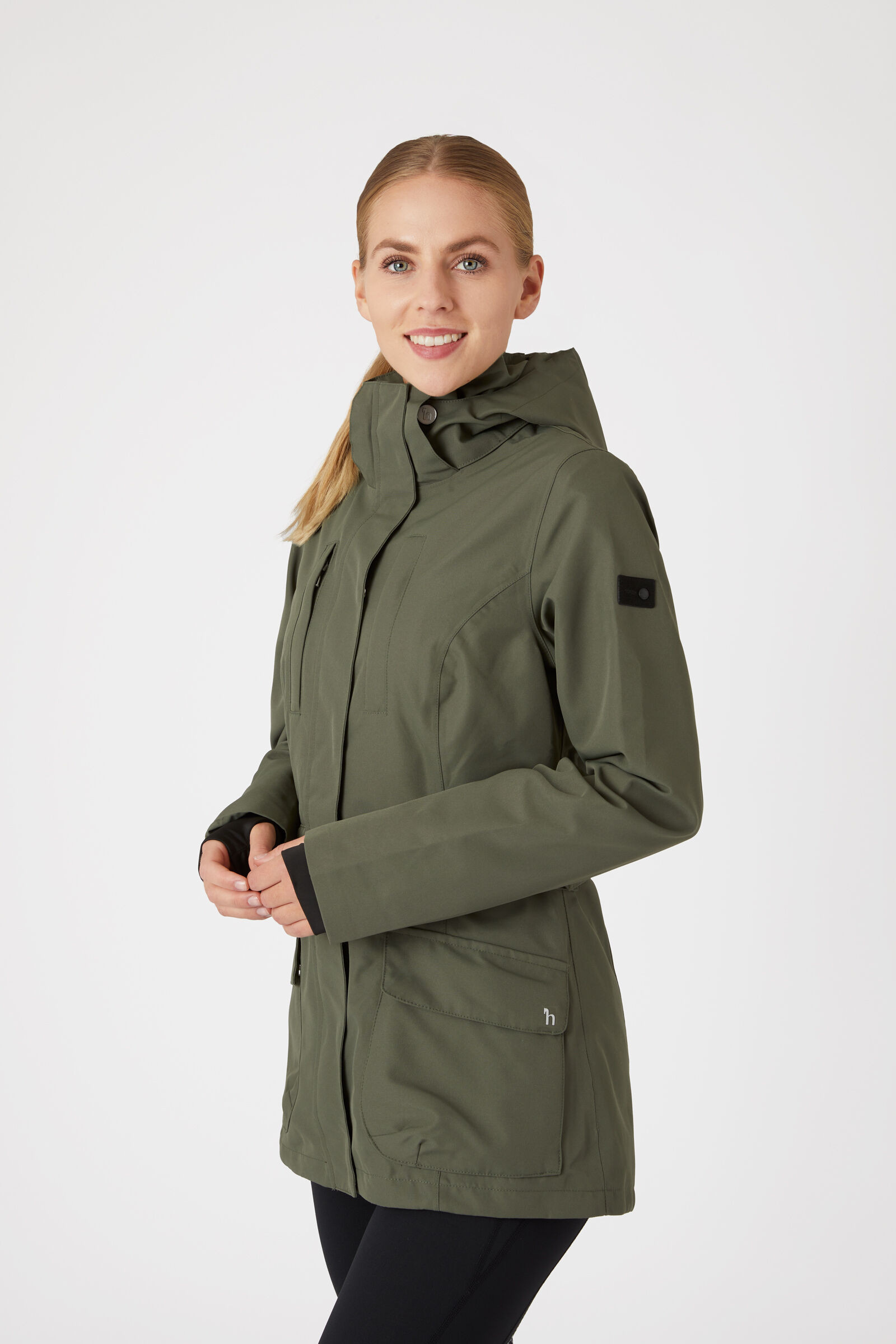 Casaco técnico protetor Horze Jadine feminino Azul-marinho